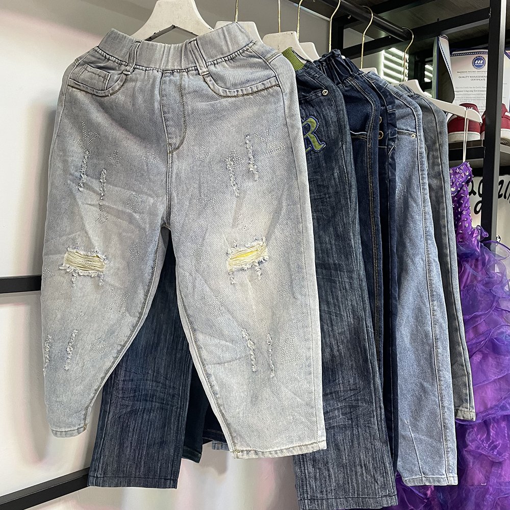 Used Clothes Second Hand Clothes Items Mixed Design Clean Children Jeans Used Clothes Bales