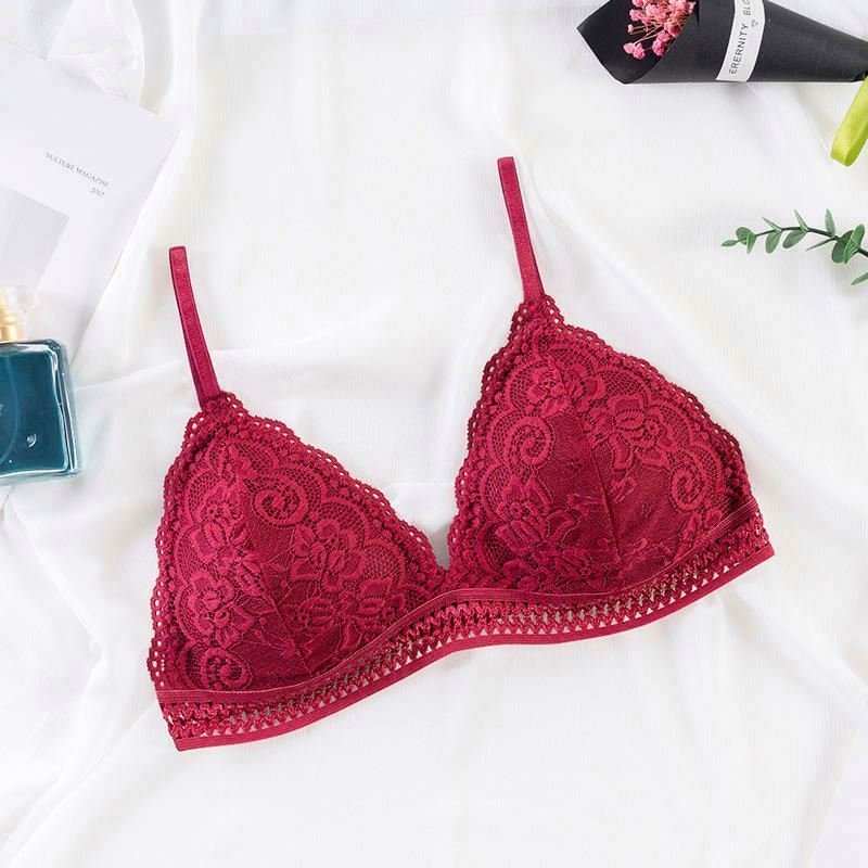Underwear Sexy Lingerie Seamless Lace Bra Without Underwire Women Push-up Bra Stock