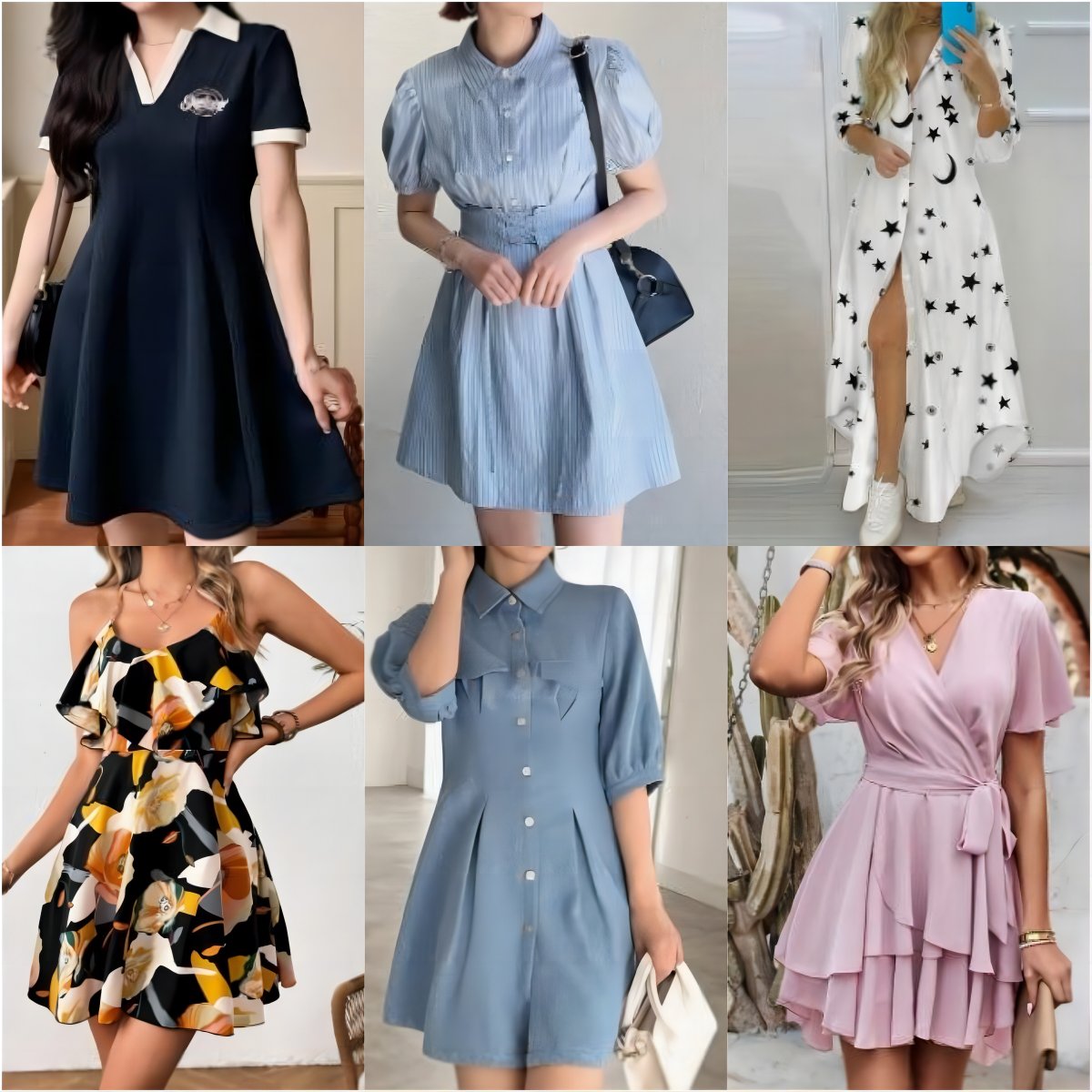 2024 Clearance Women's clothes wholesale casual dresses T-shirts mixed packaging random delivery stock clothing
