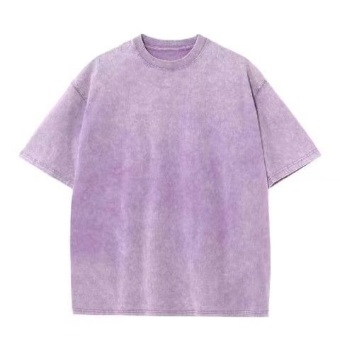 Wholesale Acid Washed Cotton Tee Shirt High Quality Streetwear Distressed Retro Tshirt Custom Mens Oversized Vintage T Shirts