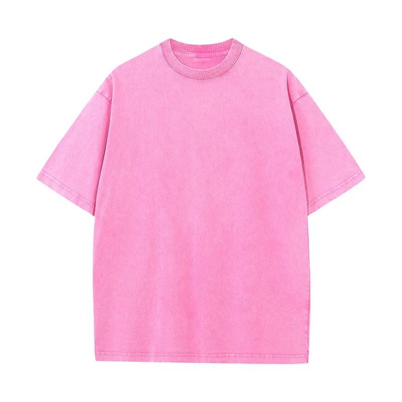 Wholesale Acid Washed Cotton Tee Shirt High Quality Streetwear Distressed Retro Tshirt Custom Mens Oversized Vintage T Shirts