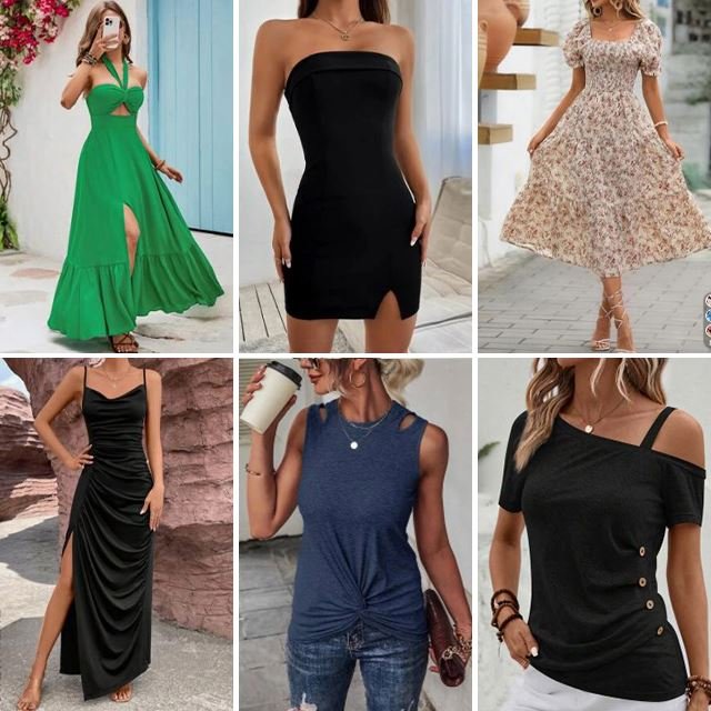 Wholesale of women's clothing casual dresses tops T-shirts mixed packaging random shipment of clothes