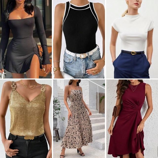 Wholesale of women's clothing casual dresses tops T-shirts mixed packaging random shipment of clothes