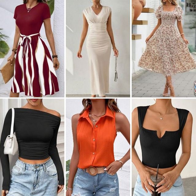 Wholesale of women's clothing casual dresses tops T-shirts mixed packaging random shipment of clothes