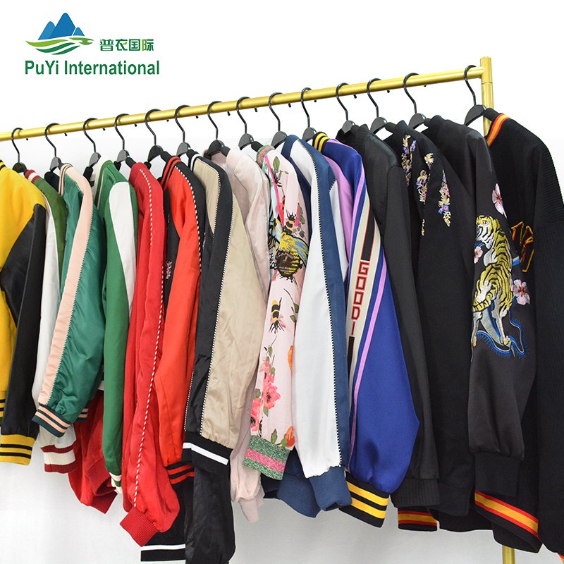 Wholesale New Fashion used baseball jacket bundle used clothes second hand clothing in bales
