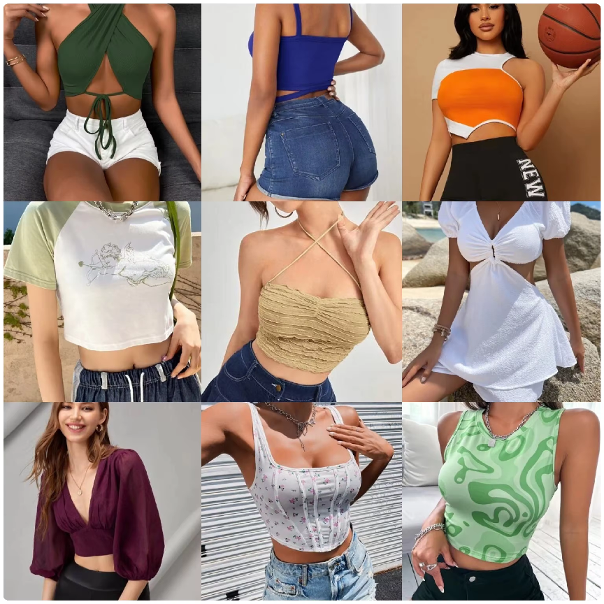 WO Wholesale Women's 2023 brand New top mix Mix dress bulk package used clothing cut label stock clothing 2024
