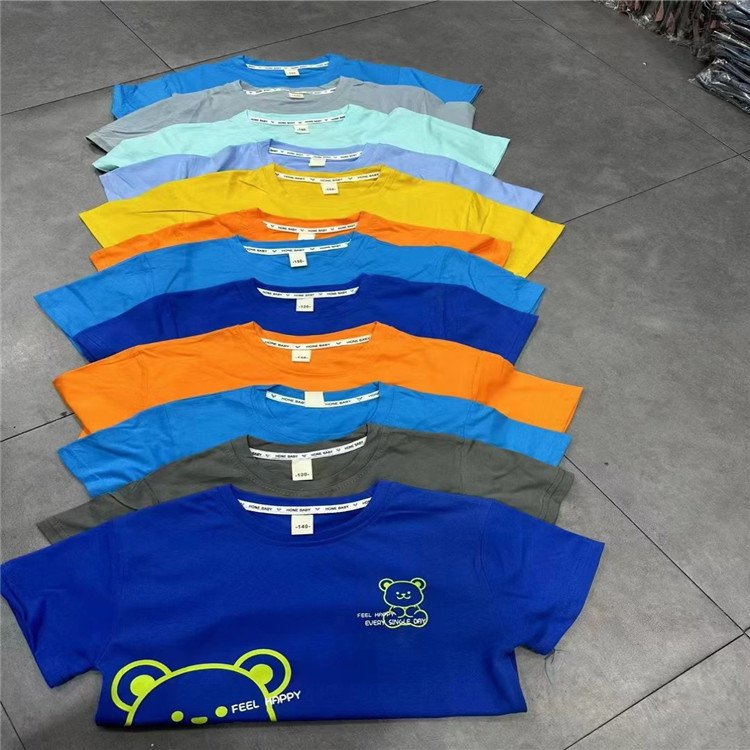 New Stock Mixed Children's Clothing for Spring Summer T-Shirts Dresses Pants for Girls and Boys
