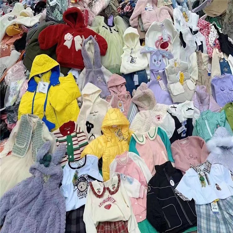 New Stock Mixed Children's Clothing for Spring Summer T-Shirts Dresses Pants for Girls and Boys