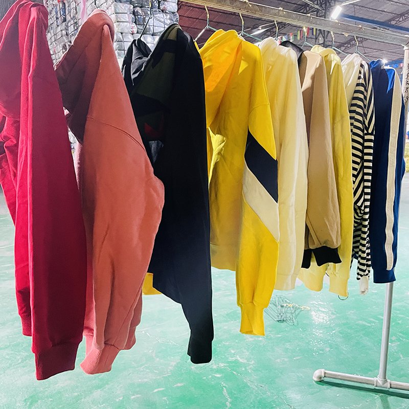 used branded hoodies Second Hand Designer women hoodies winter Clothes Sell Used Clothes Bales men Used Hoody used sweaters