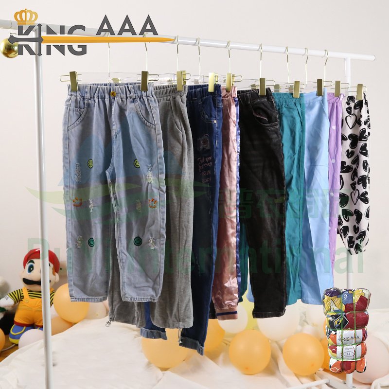 PUYI second hand original brand clothing children second hand clothes in bales 50kg used clothes