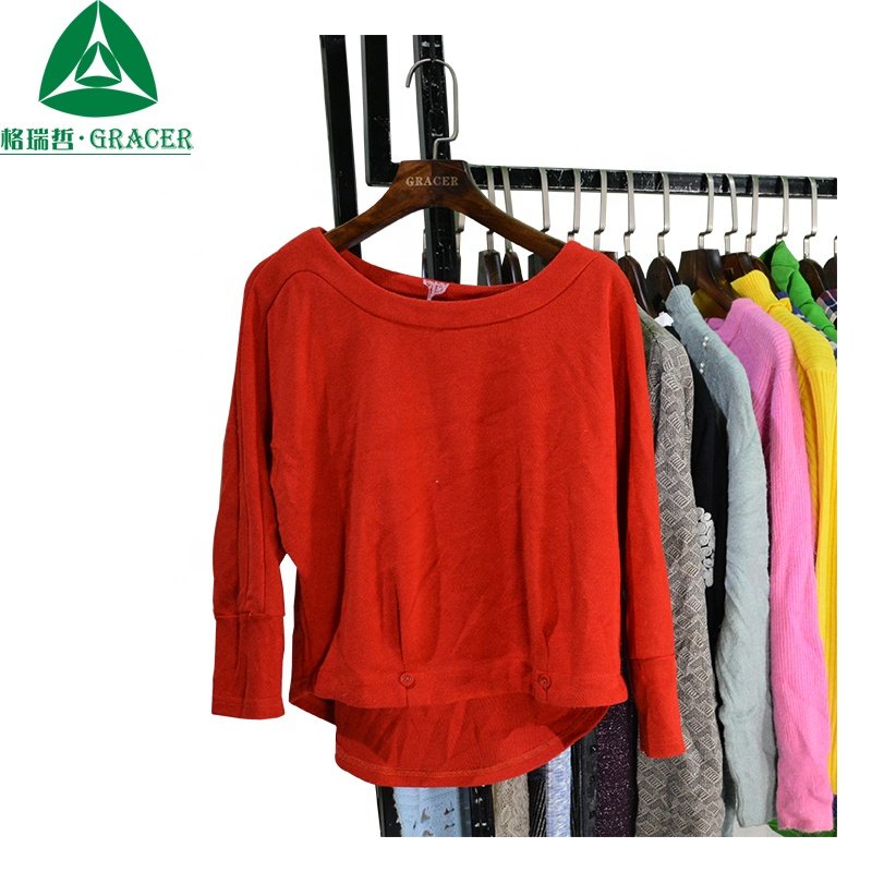 Thrift Clothing Recycled Ladies Used Sweaters Second Hand Clean Clothes For Sale Ukay Ukay Bale