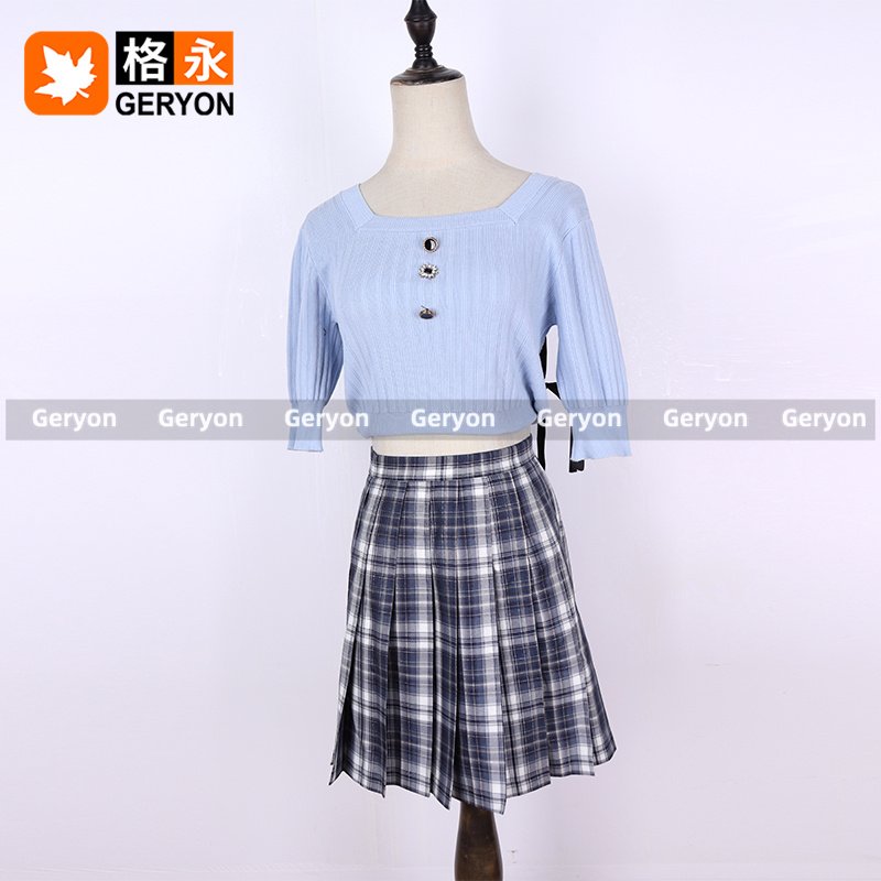 GERYON thin knitted blouse pleated skirts mixed used clothes women abaya thrift clothes branded used second hand clothing