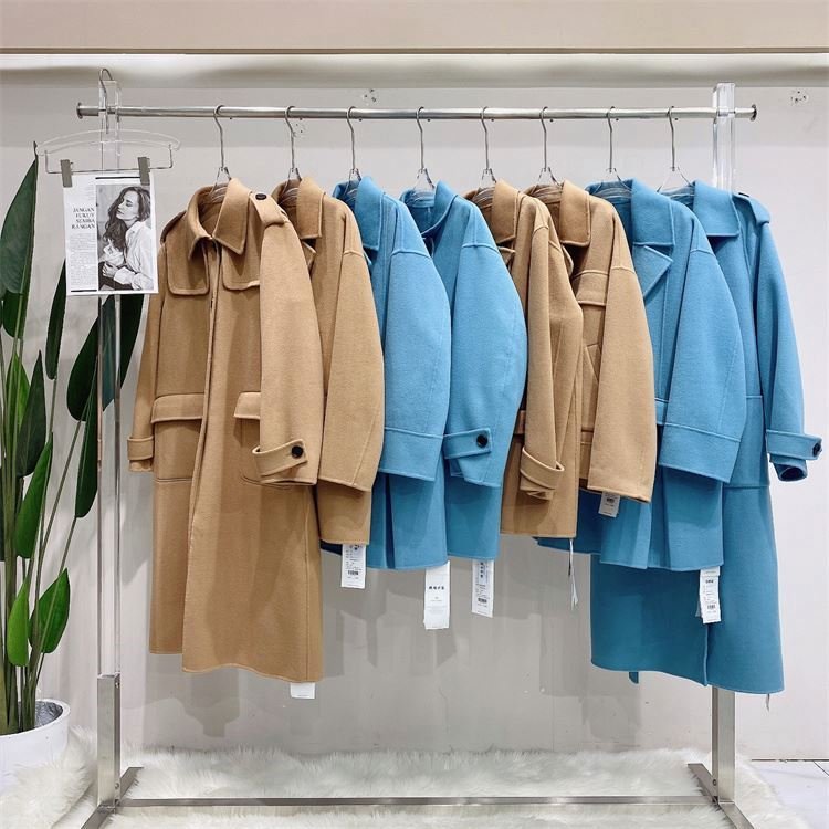High Quality Thermal Cashmere Coats Discount Used Women's Outerwear In Stock End Stock Bulk Sale