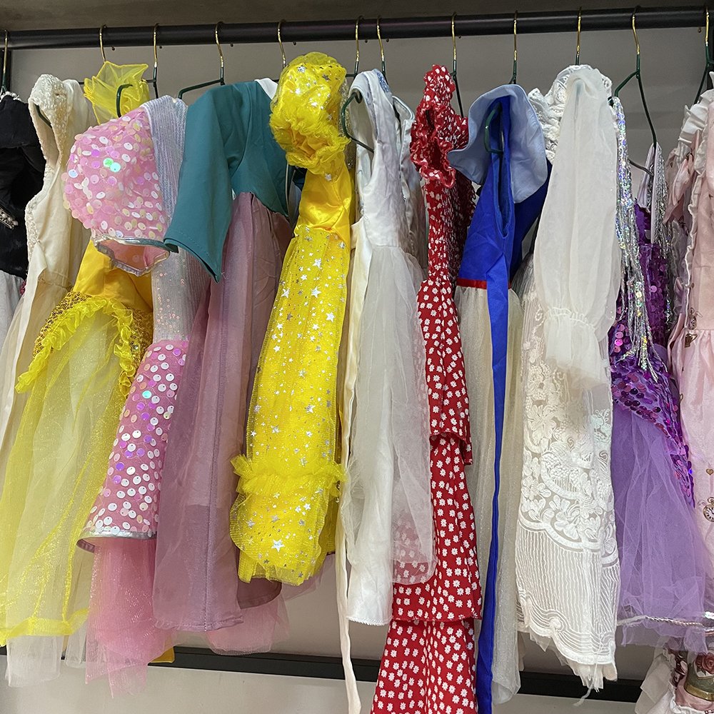 Wholesale of used inventory clothing summer girls printed dresses children's clothing dresses random shipment of inventory