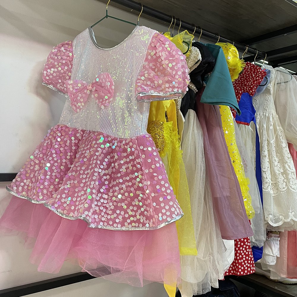 Wholesale of used inventory clothing summer girls printed dresses children's clothing dresses random shipment of inventory