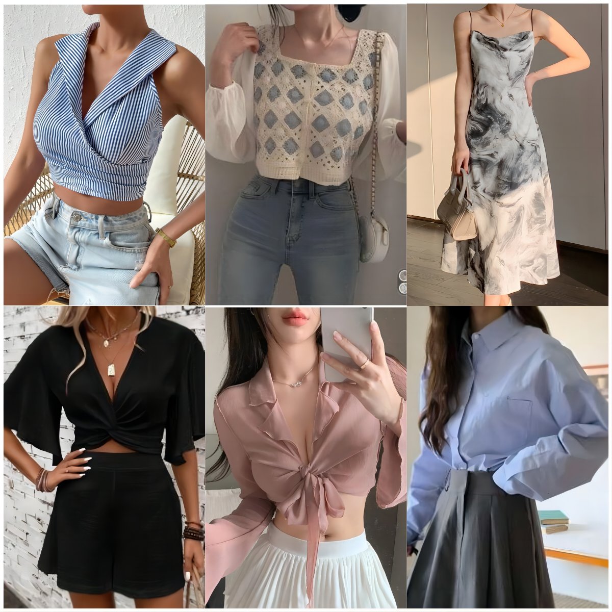 2025 Clearance Women's clothes wholesale casual dresses T-shirts mixed packaging random delivery stock clothing