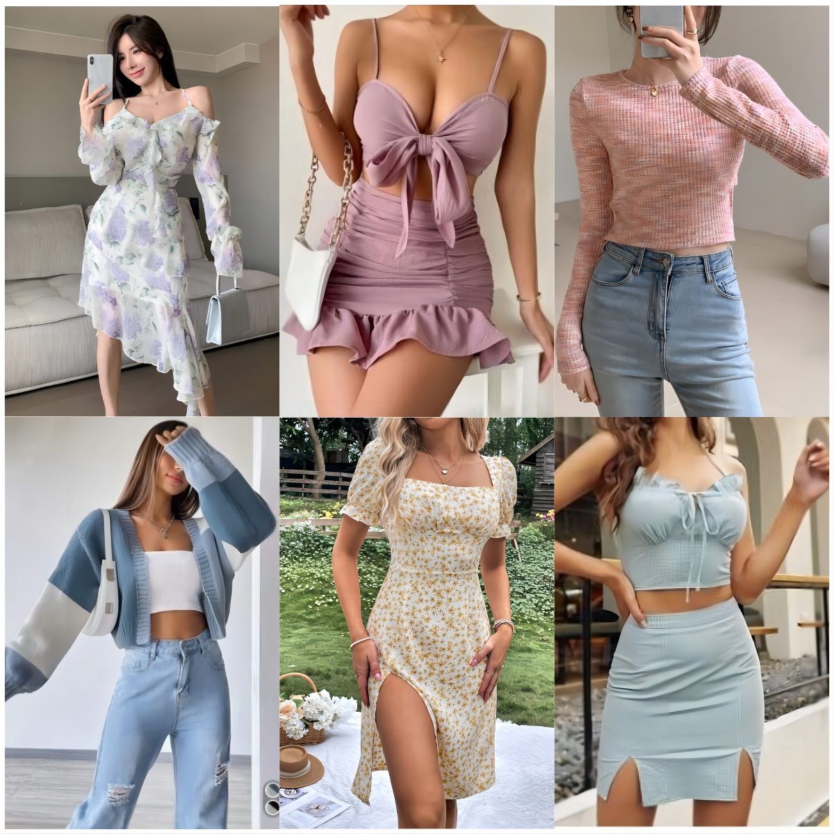 2025 Clearance Women's clothes wholesale casual dresses T-shirts mixed packaging random delivery stock clothing