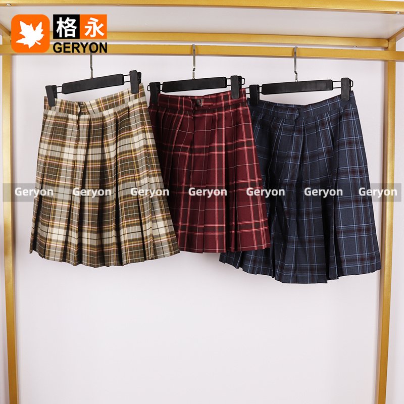 GERYON vintage mini skirt pleated premium used clothes bales second hand clothes for ladies