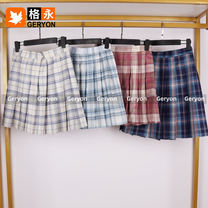 GERYON vintage mini skirt pleated premium used clothes bales second hand clothes for ladies