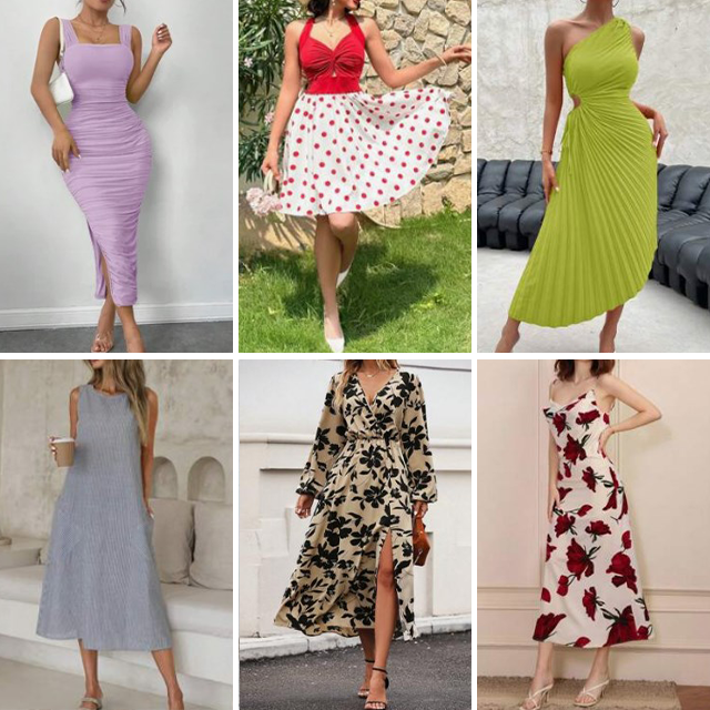 2024 Women's Digital Printed Casual Dress Summer V-neck Short sleeved Dress Women's Dress Random Shipping