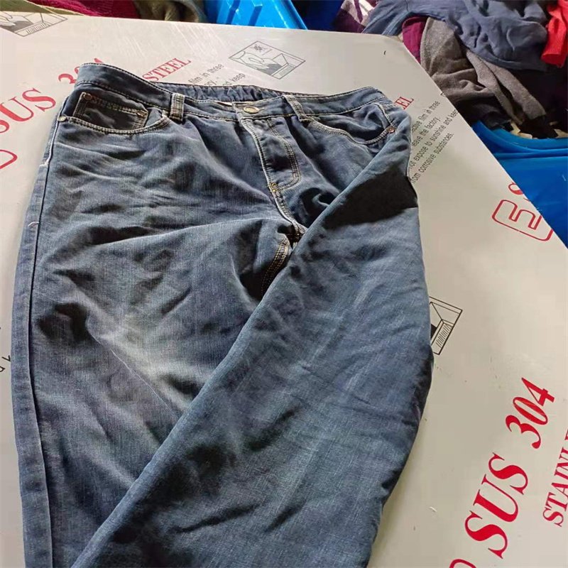 Second Hand Used Men Jeans Pants Wholesale Thrift Bales Clothing Casual Class A Mixed Used Clothes