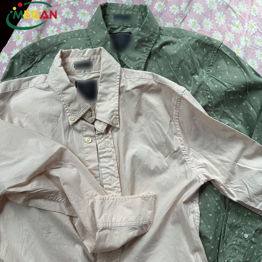 Megan Bargain Branded Low Price Second Hand Clothes Used Plaid Shirts For Winter