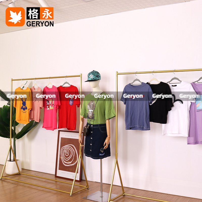 cotton crop top women t shirts ukay dress branded bales bale of used clothes packaging bales second hand mixed clothing vintage