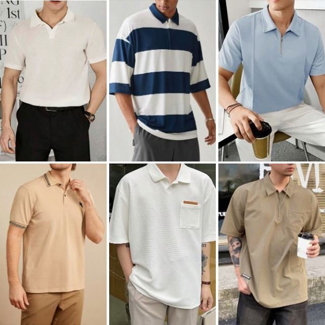 Wholesale 2024 fashionable polo shirts summer casual men's short sleeved polo shirts clearance and random shipment