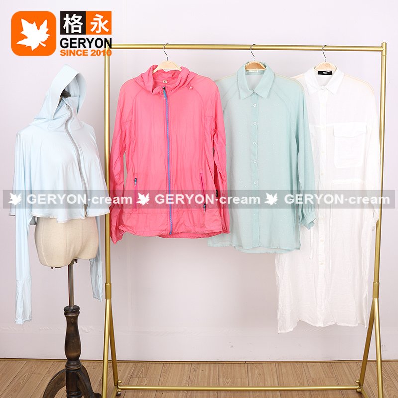 GERYON vintage Summer Jackets Korea Used Clothes Used Clothes Bal Stock Clearance Apparel Stock For Women Full