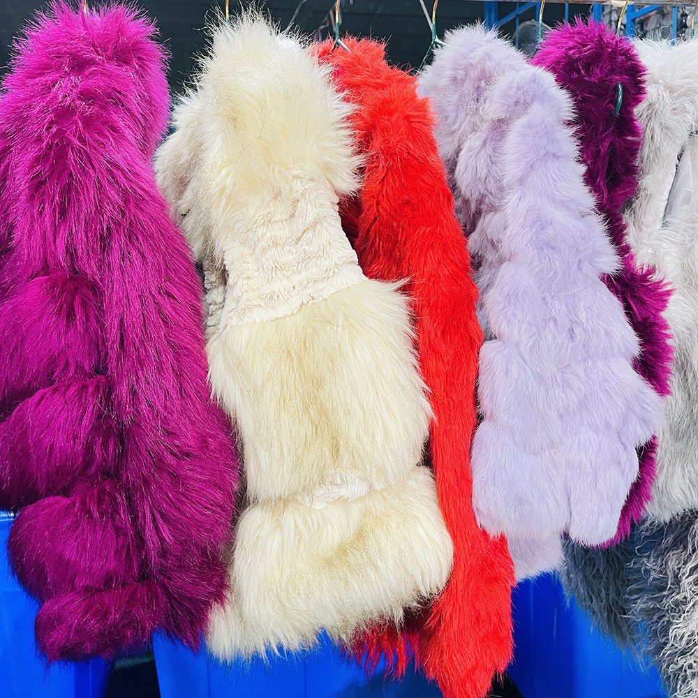 Winter Faux Fur Coat Artificial Fur Jacket Used Clothing Second Hand Clothes Bales Used Clothes Korea for Women Adults