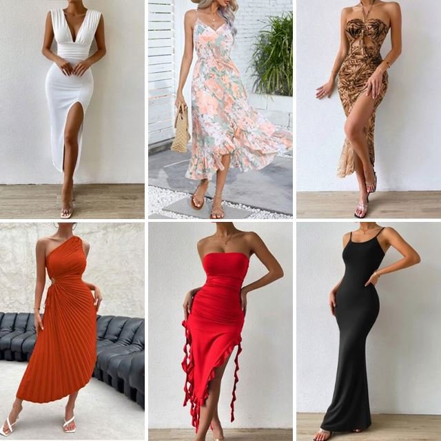 Wholesale Women Dress Bale Mixes Clothes Bulk Assorted Brand New Casual Dress Used Clothes Women Apparel Stock Clothing