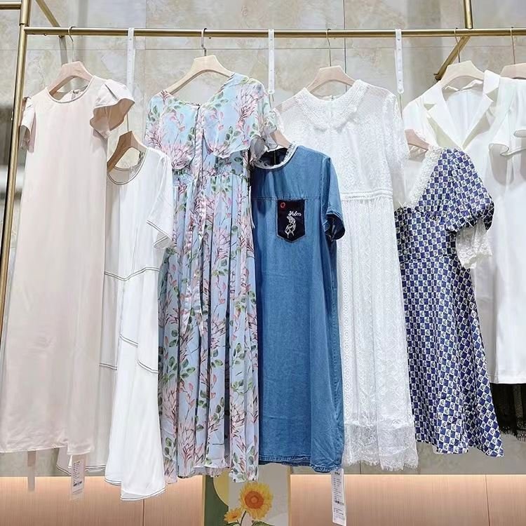 Factory Wholesale Women's Fashion Low Price Used Dress Stock