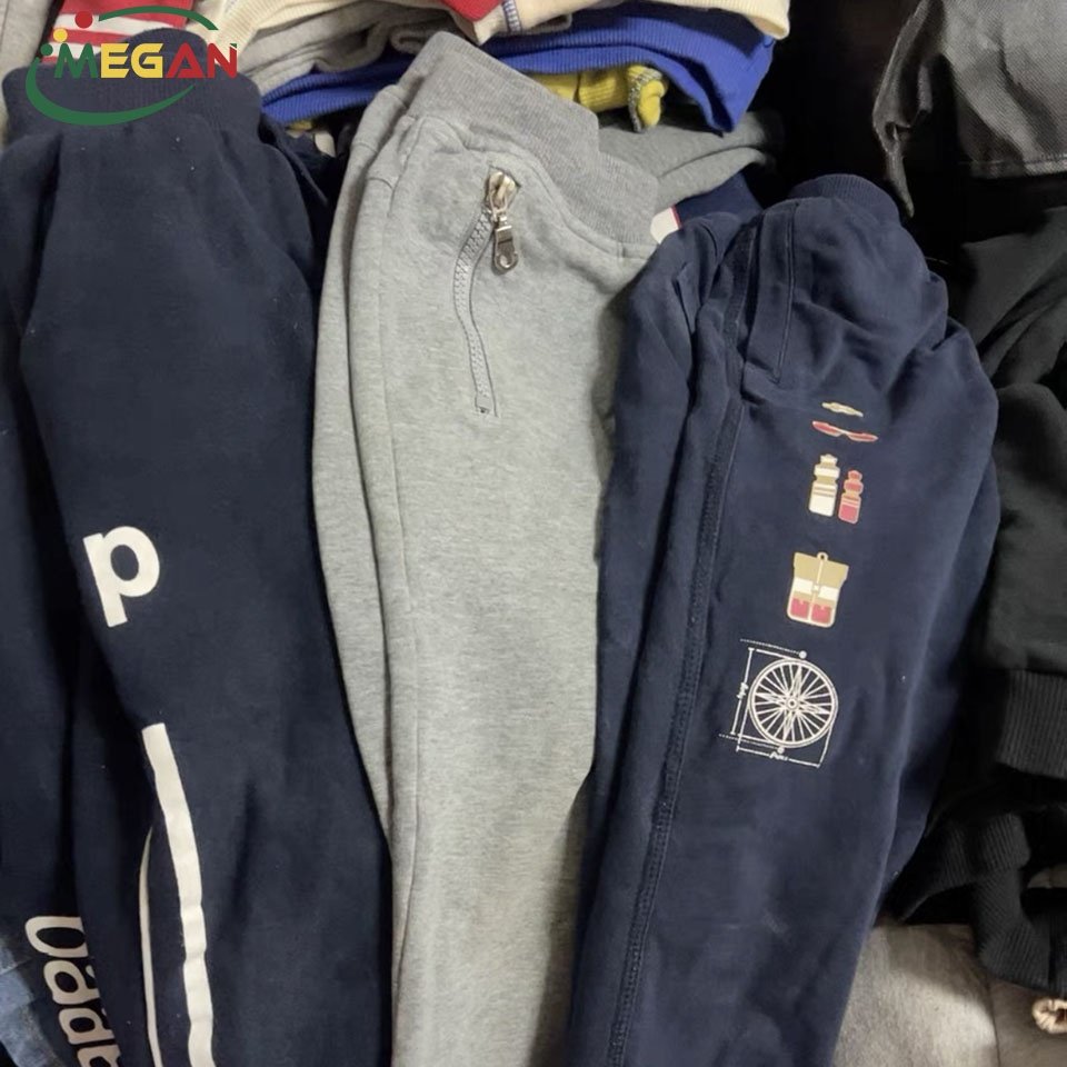 Megan Surplus Stock Lots Clearance Second Hand Clothing Bales Used Trousers For Boys