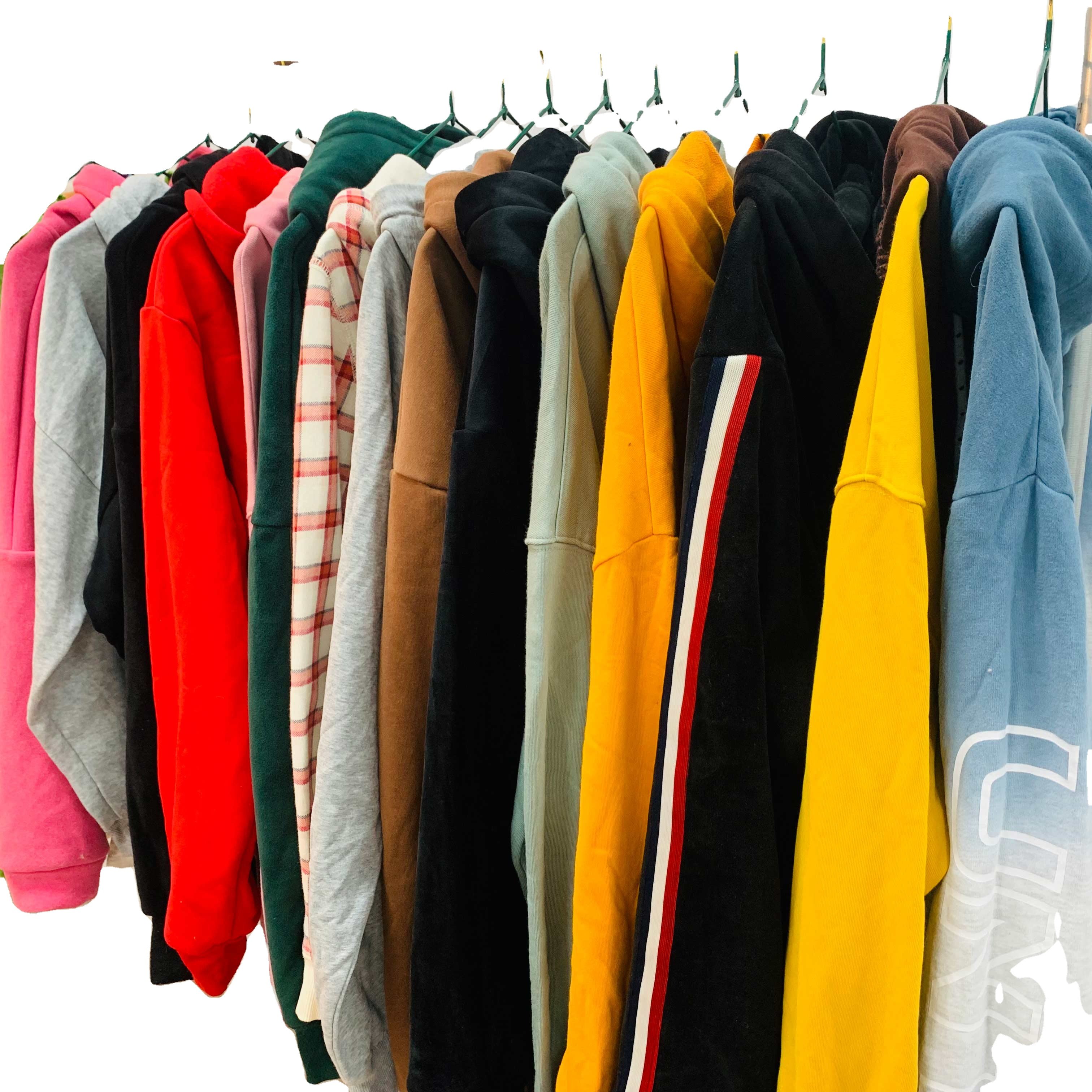 Bundled second-hand hooded sweatshirt used hoodies second hand clothing used clothes bales