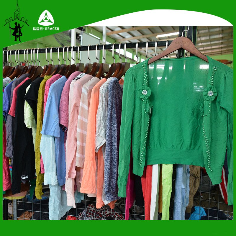 Thrift Wholesale Second Hand Clothes Sell Used Clothes Bulk Ladies Sweater bundles Ukay Bale