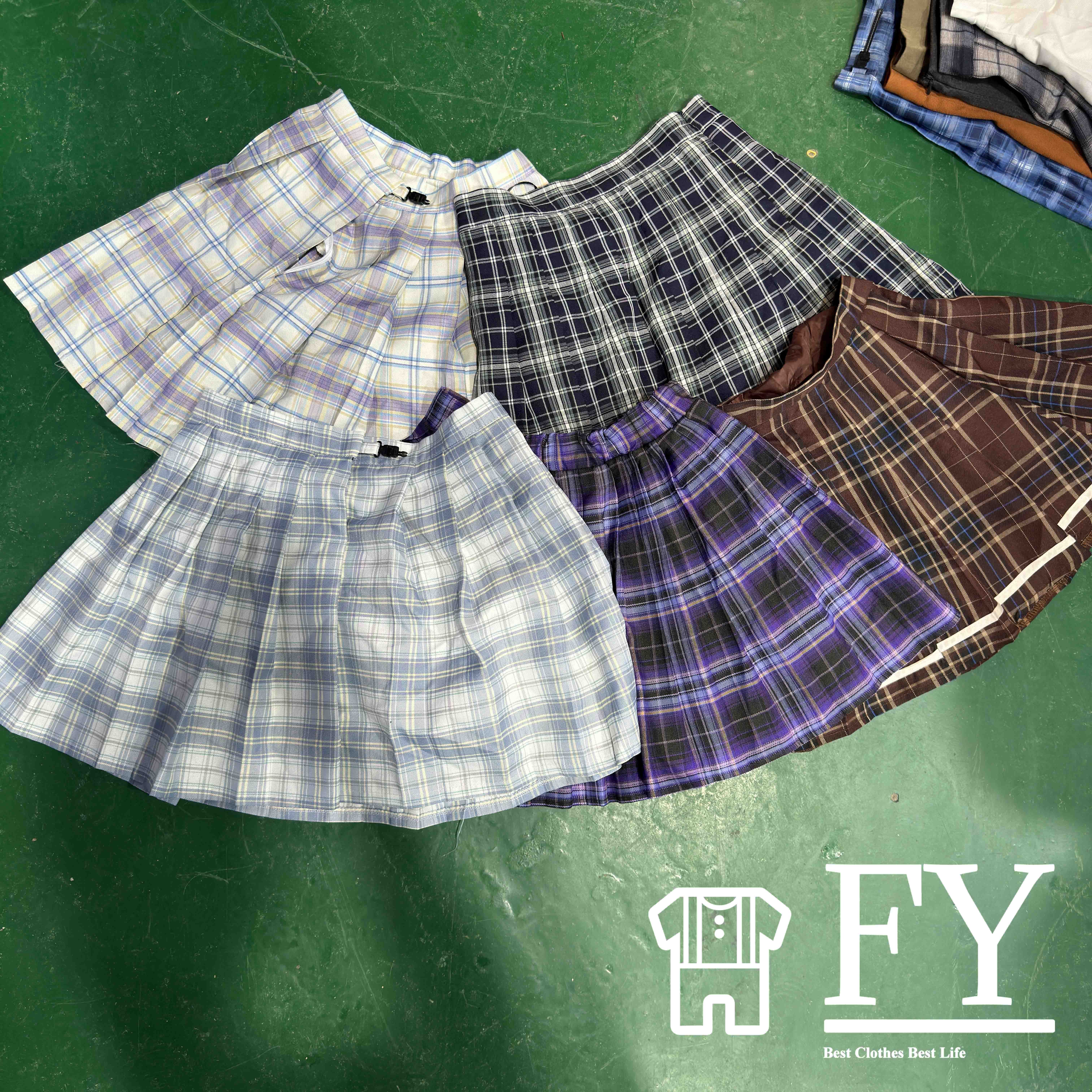 FengYang Used Clothes Pleated Skirt Short Dress Bales for Women Children Adult Men Sort A Factory Outlet