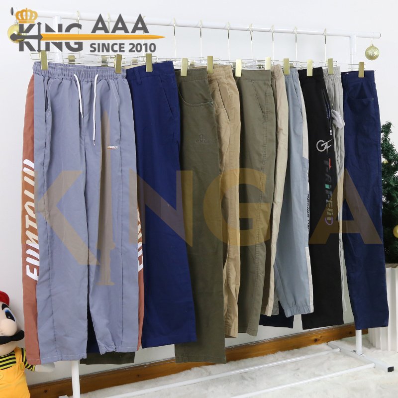 GEYU Second Hand Clothes Men Cotton Used Pants Bales Sports Mens Pants Big Pocket Cotton Used Pants for Men