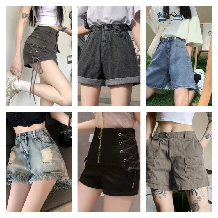 2024 Women's Fashion Wholesale Denim Shorts Casual Slim Fit Sexy Summer Mixed Denim Shorts Stock Random Shipment