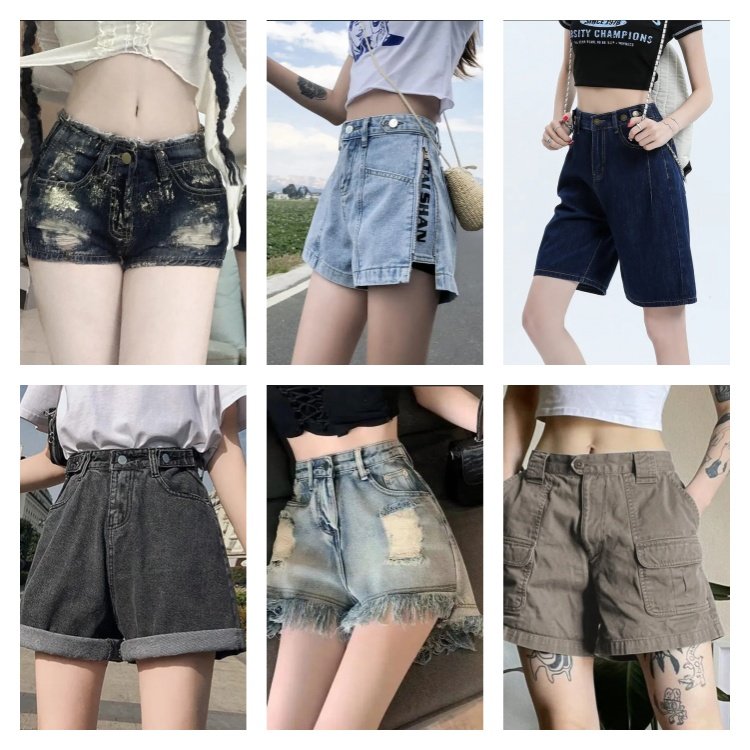 2024 Women's Fashion Wholesale Denim Shorts Casual Slim Fit Sexy Summer Mixed Denim Shorts Stock Random Shipment