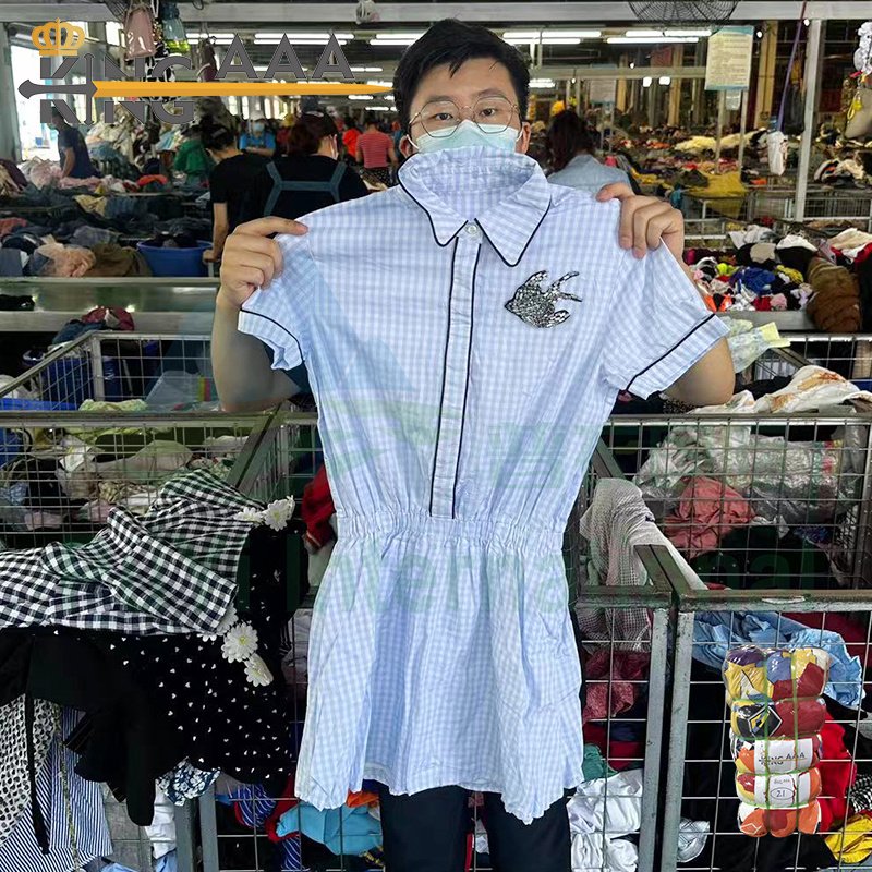 Guangzhou used clothes fashion dresses cotton second hand clothes dress bales