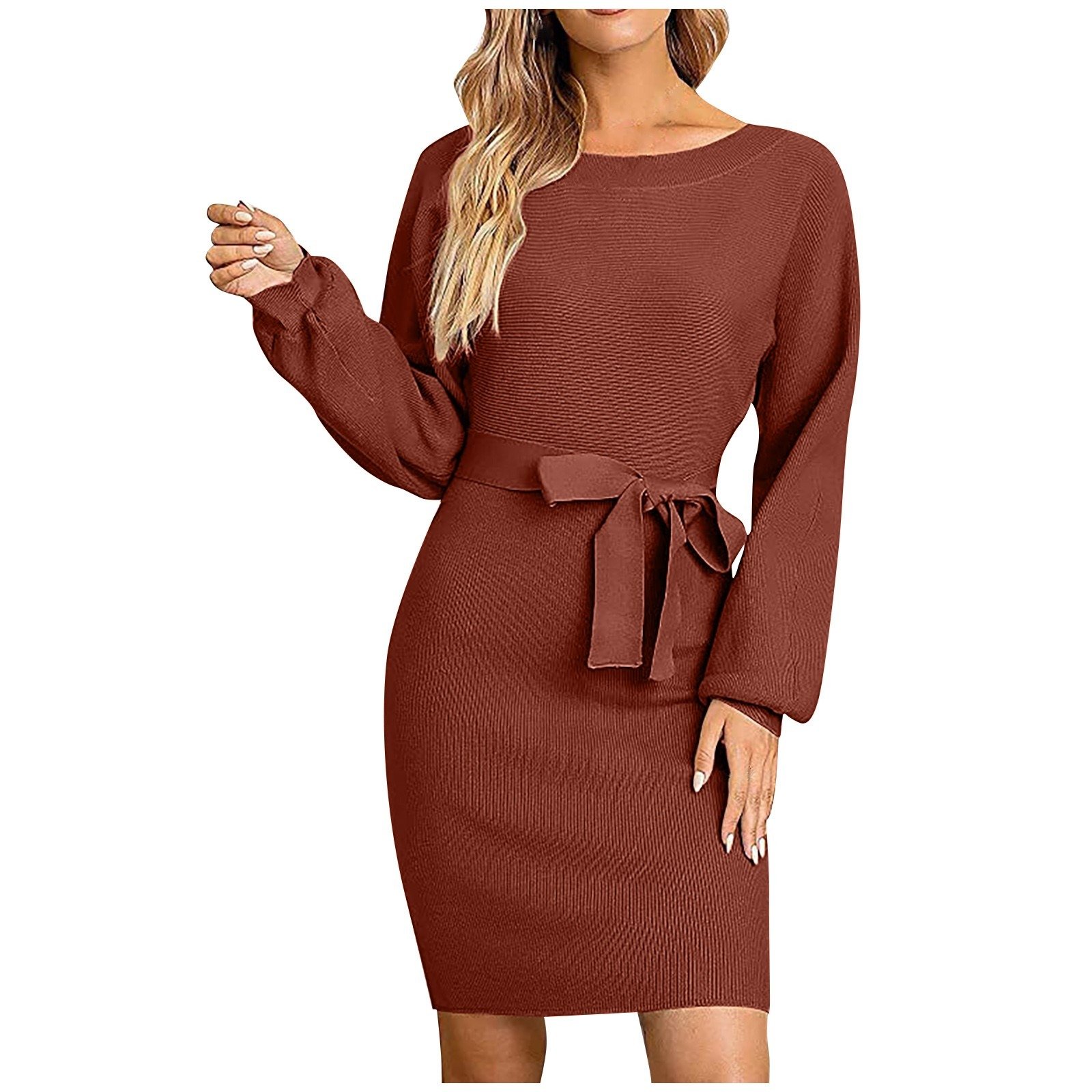2024 New Arrival Women's Knitted Dress Unique Design Knitted Solid Color Evening Dress Sleeveless Women Dress