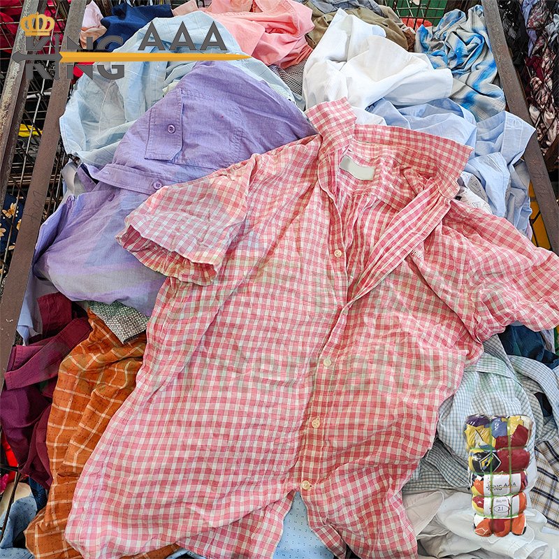 apparel stock 45kg Used Clothes Men shirts bales Summer second hand clothing ropa hombre men t-shirt