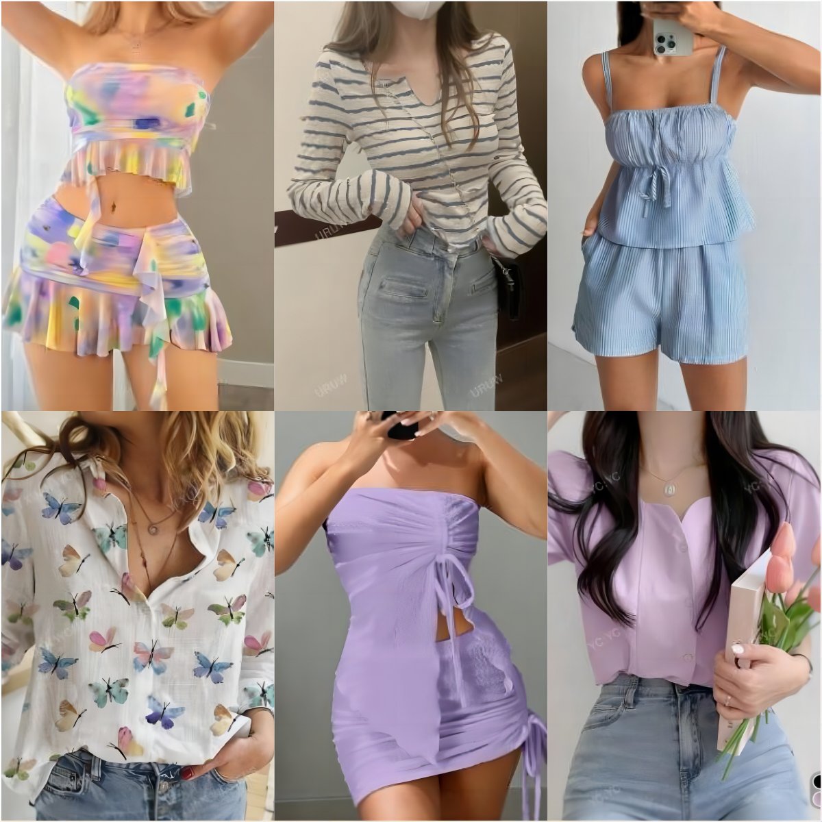 Wholesale Women's brand New top mix Mix dress bulk package ropa mujer used stock clothing