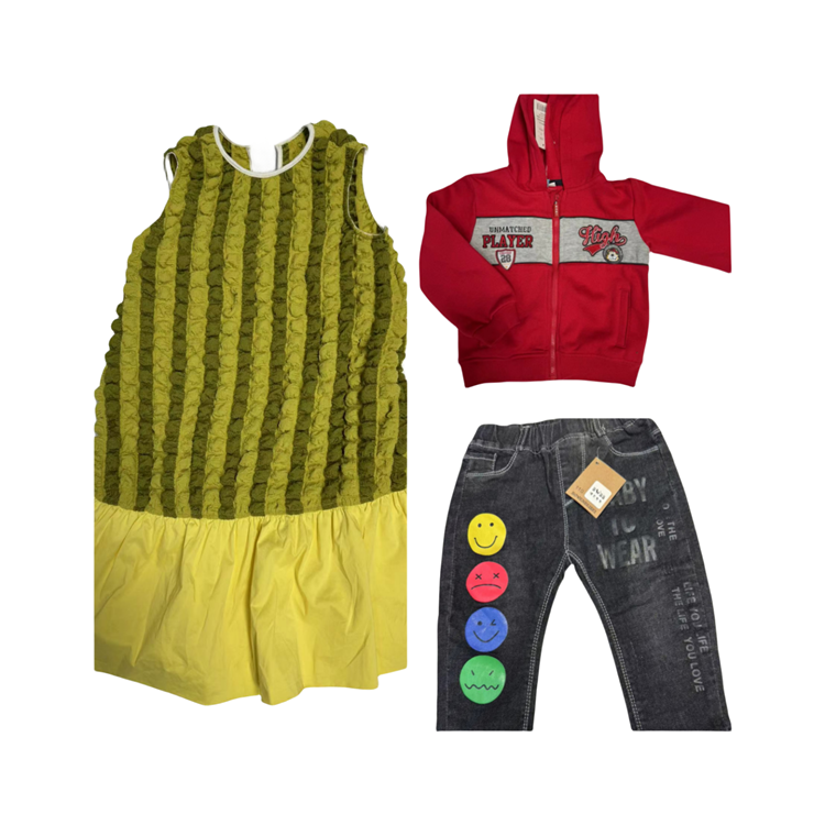 Assorted Baby Girl Apparel Clearance Stock Cheap Price Kids Clothing for Children of All Ages