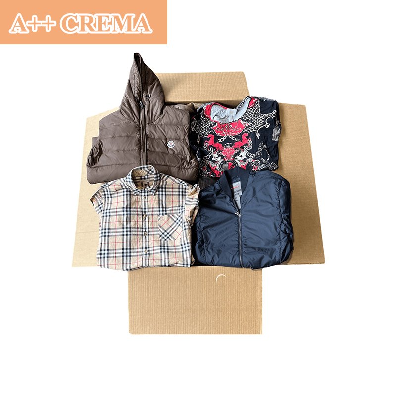 Dubai Used High Quality Crema Clothes Bales Men Outlet Clothes Brand Second Hand Germany Crema Used Clothes Bales