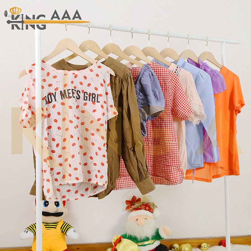 Best quality BEA supplier second hand clothes ladies blouse crop top women used clothes london
