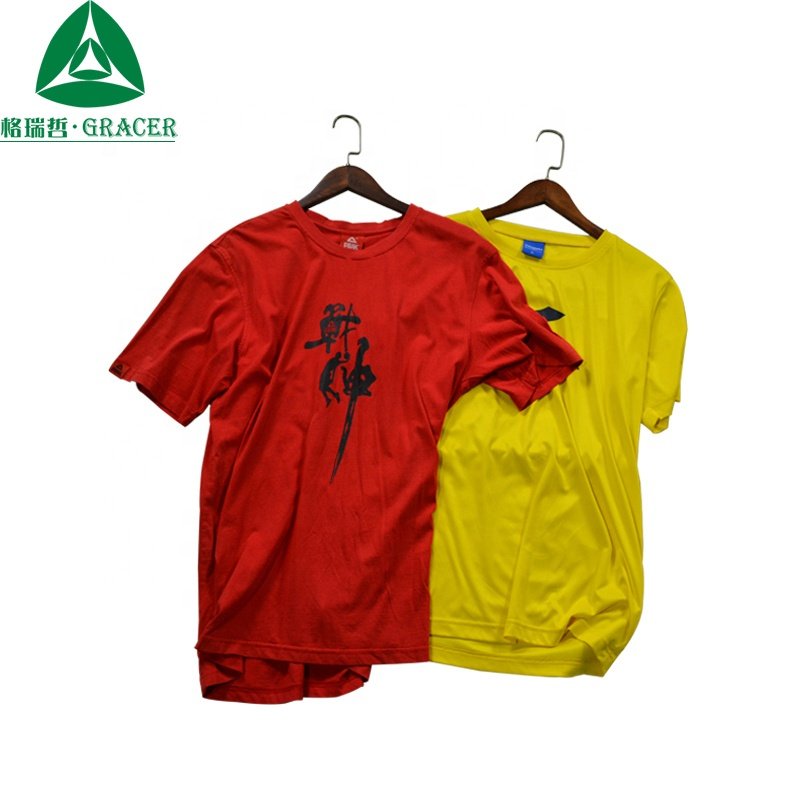 Korean Import Used Clothes Bales Europe 100% Cotton T Shirt Used Clothing Cheap Fashion Used Clothes