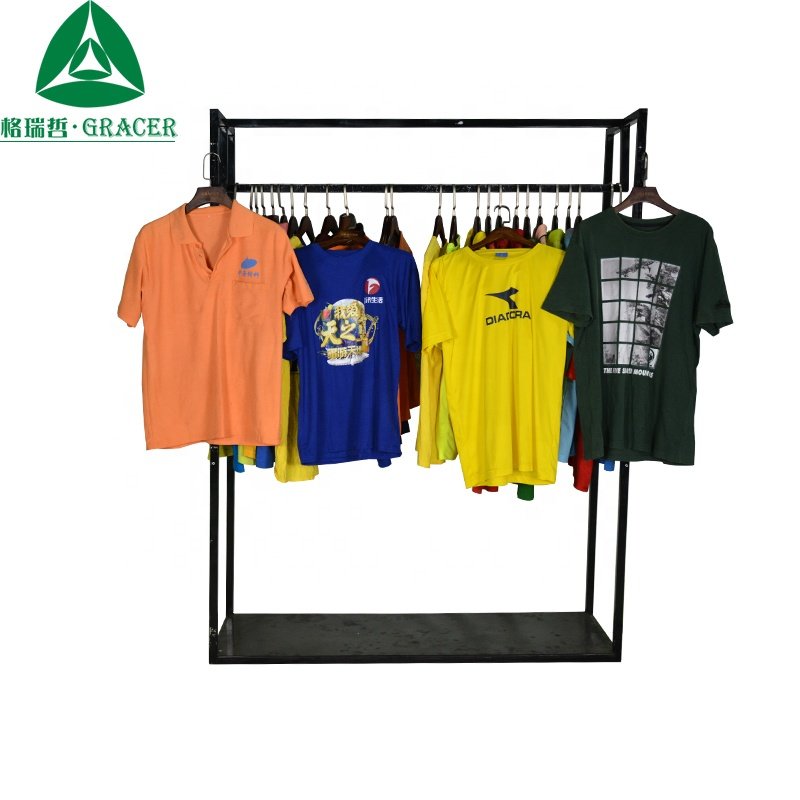 Korean Import Used Clothes Bales Europe 100% Cotton T Shirt Used Clothing Cheap Fashion Used Clothes