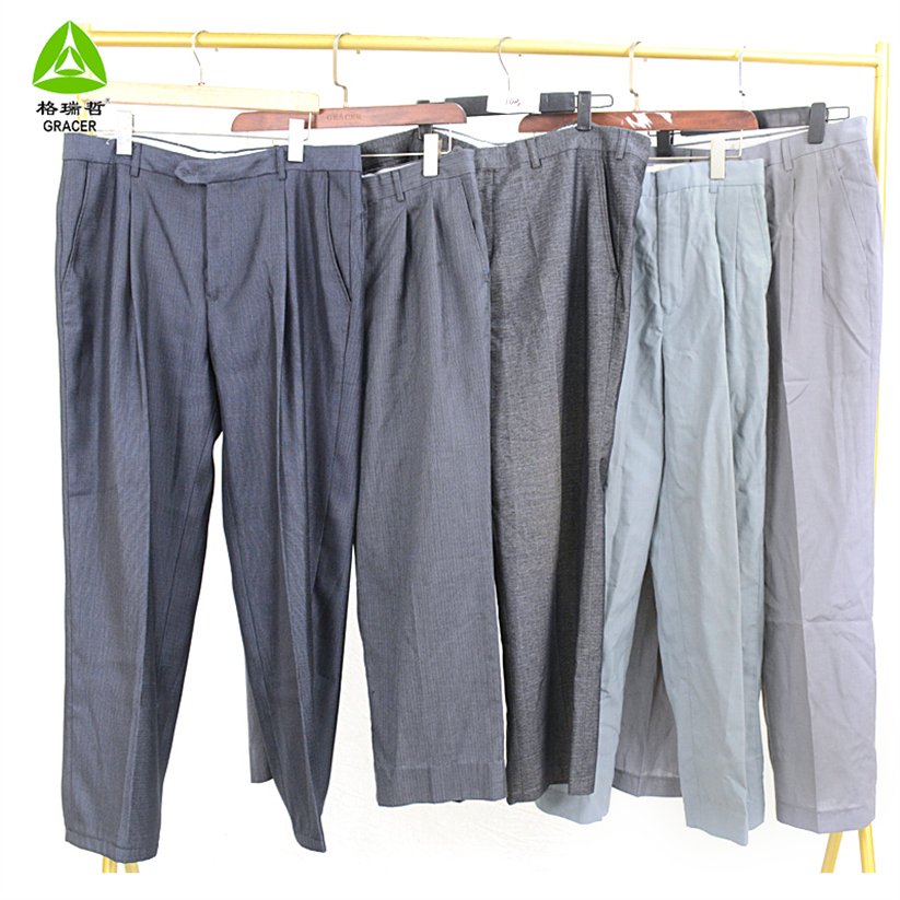 Thrift Branded Clothes Bundle Baled Clothing Men Tropical Pants Turkey Style Used Clothes Trousers