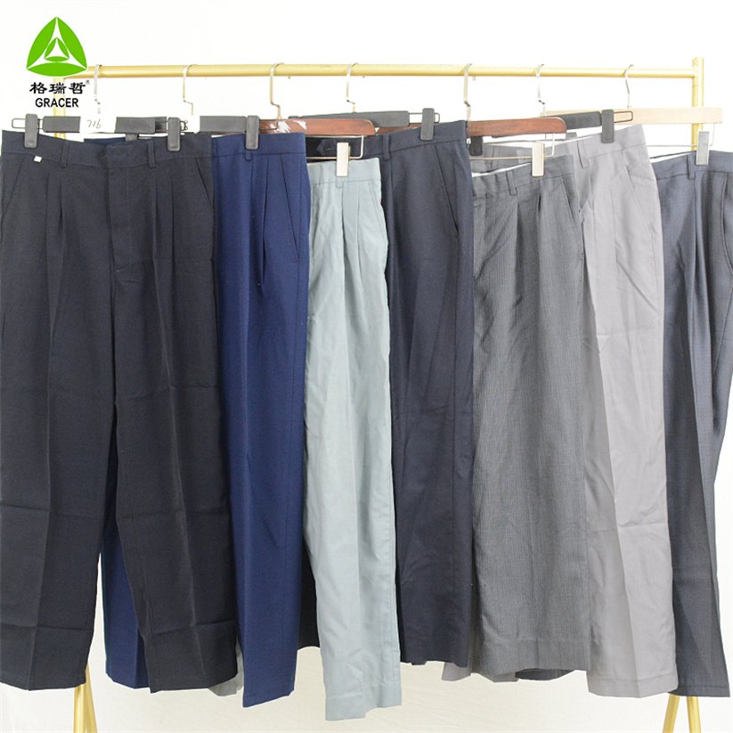 Thrift Branded Clothes Bundle Baled Clothing Men Tropical Pants Turkey Style Used Clothes Trousers